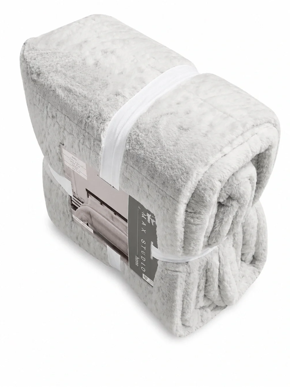 Max Studio Home King Faux Fur Quilt